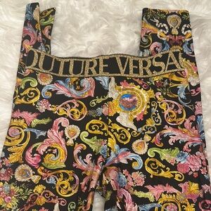 Versace womens Multicolor Baroque Print Leggings